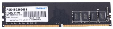 Оперативная память DIMM DDR4  8Gb Patriot PSD48G266681 (2666MHz, CL19, 1.2V)