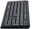 Клавиатура Oklick 120M Black (USB, компактная, белые русские буквы)