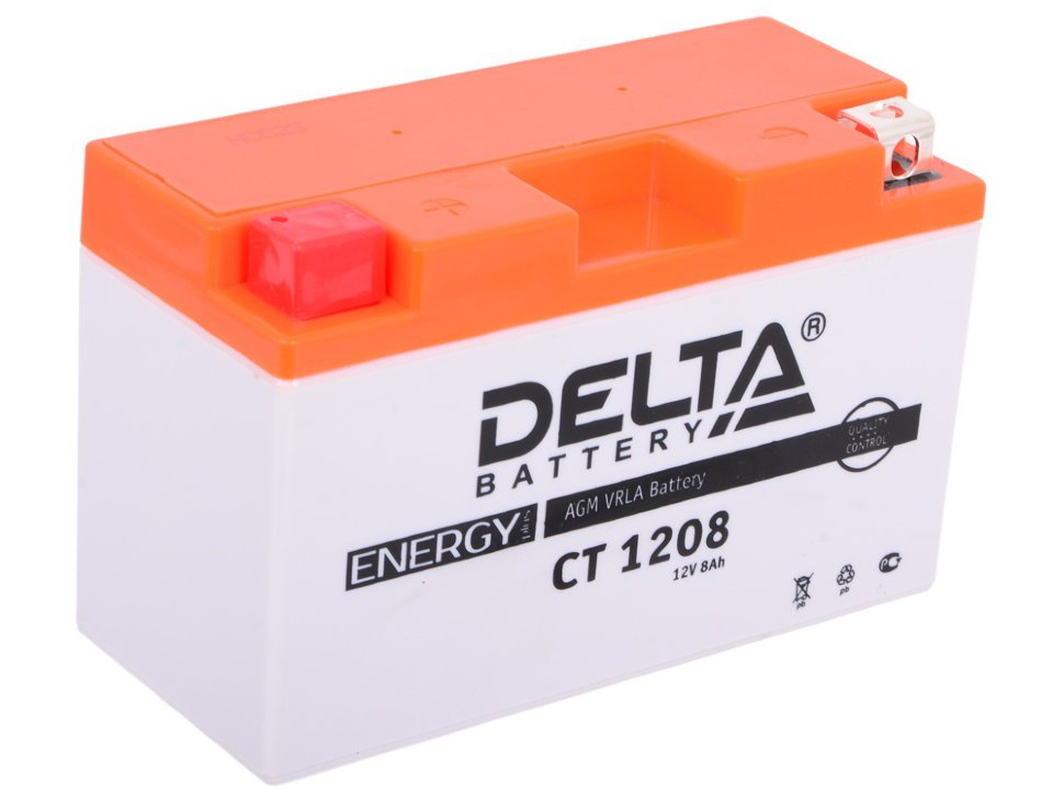 Аккумулятор Delta CT 1208 (12A, 8Ah)